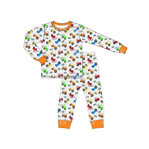 pre order  fall kids boy pajama set-truck