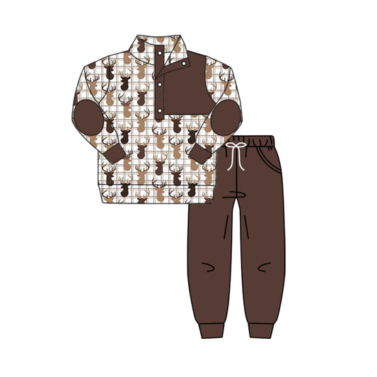 pre order  kids deer pullover jogger outfit