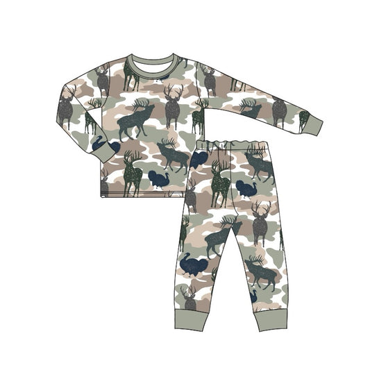 pre order  camo deer pajama boy