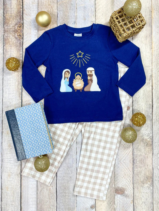 pre order  boys nativity pants set outfit