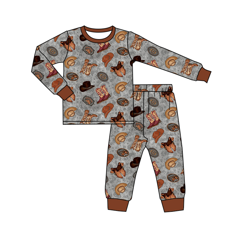 Pre order cowboy two piece loungewear set