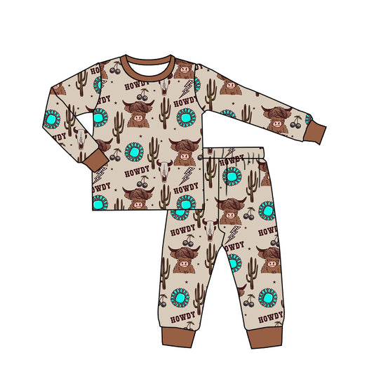 pre order western baby boy howdy bamboo pajama