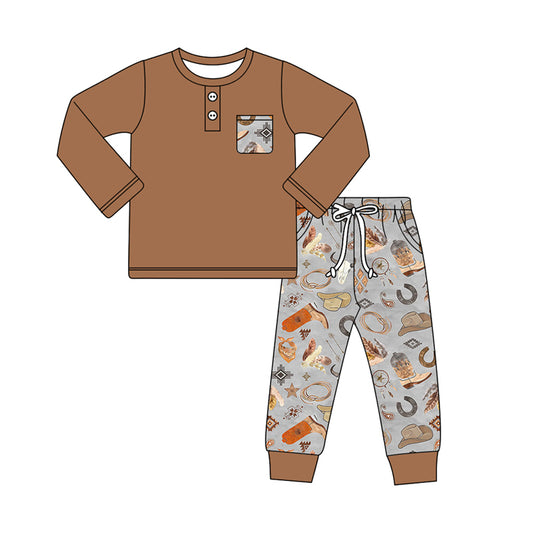 pre order howdy cowboy pajama set