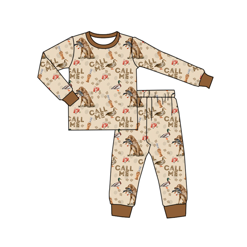 pre order boy call me hunting pajama set