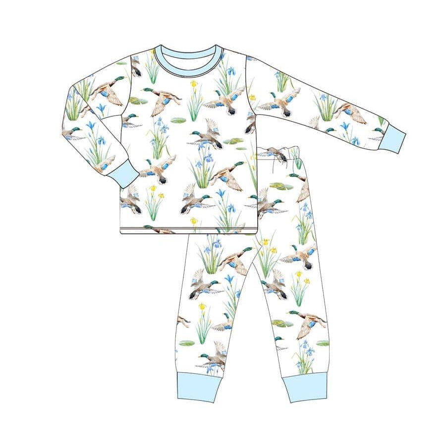 pre order duck print pajama set boy