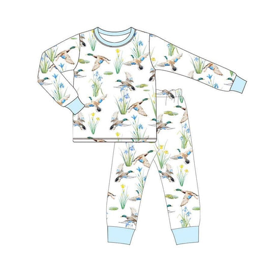 pre order duck print pajama set boy