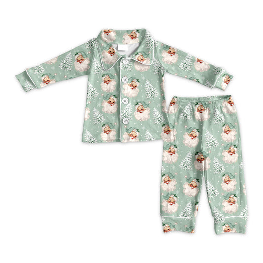 Pre order santa button down pajama set