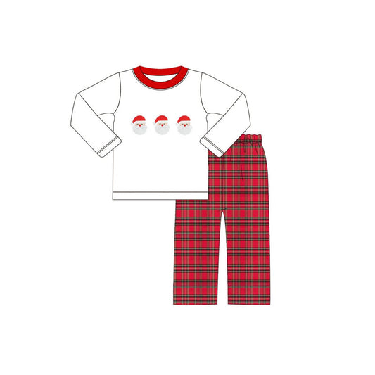 pre order baby boy Christmas red white pants outfit