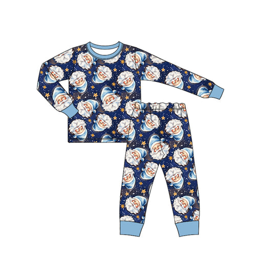 pre order santa boy long sleeve pajama set