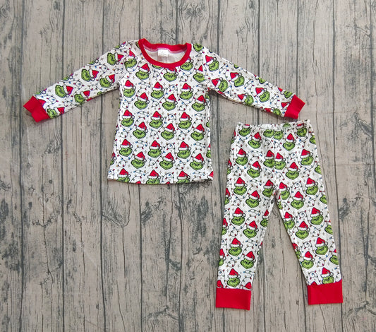 pre order Christmas light gri*ch unisex kids pajama set