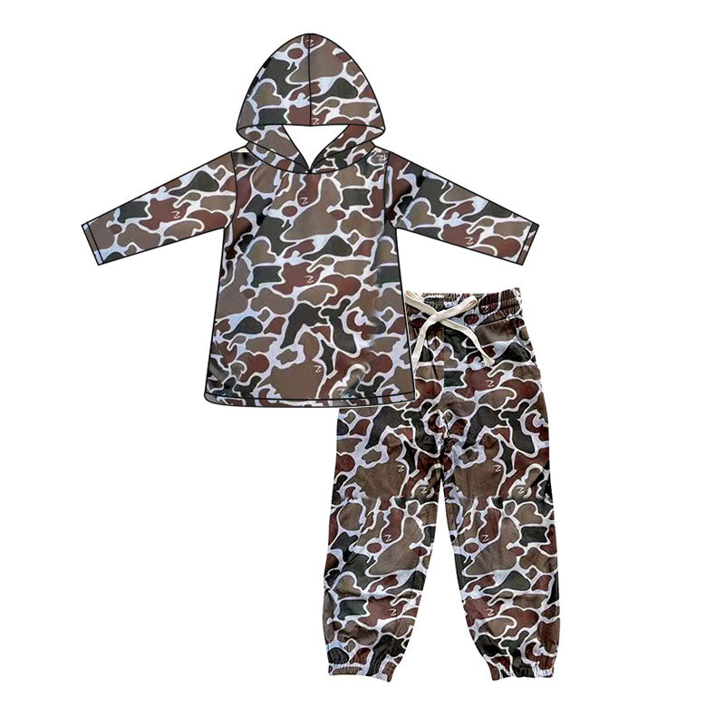 pre order camo hoodie pants set