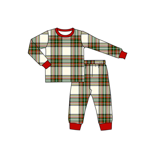 pre order christmas plaid boy pajama