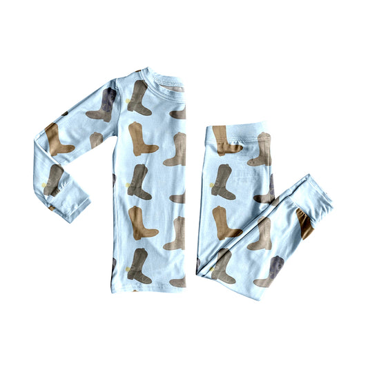 pre order blue cowboy boots two pieces pajama