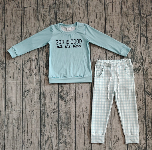 pre order god is good all the time boy jogger set