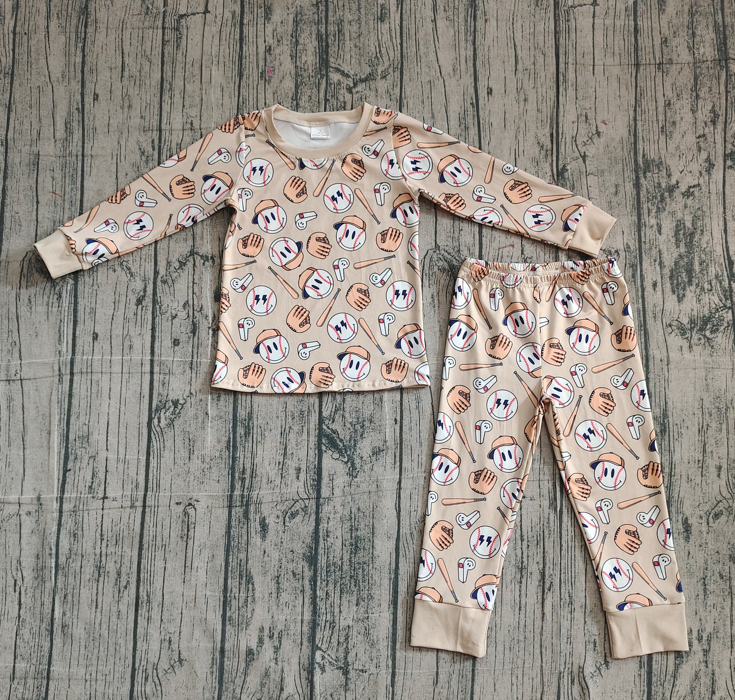 pre order smiley baseball boy pajama