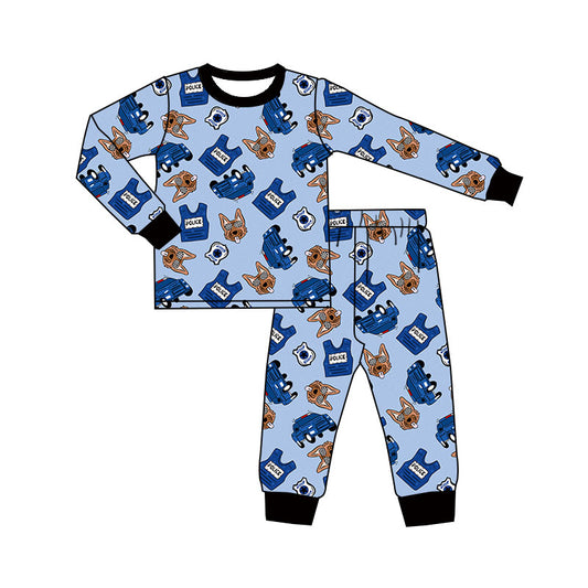 pre order police dog cars boy pajama set