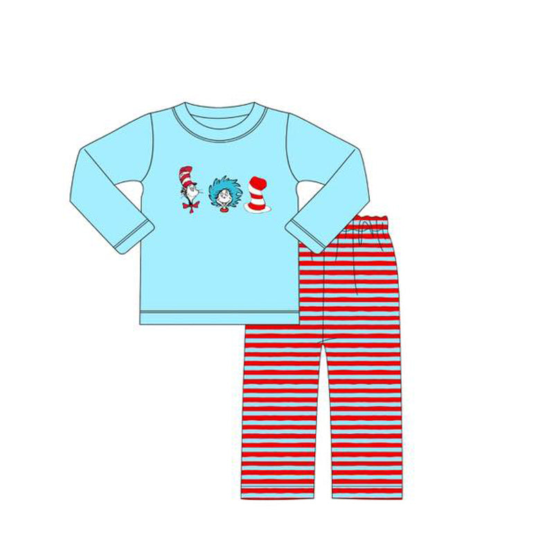 pre order cat in hat boy pants set