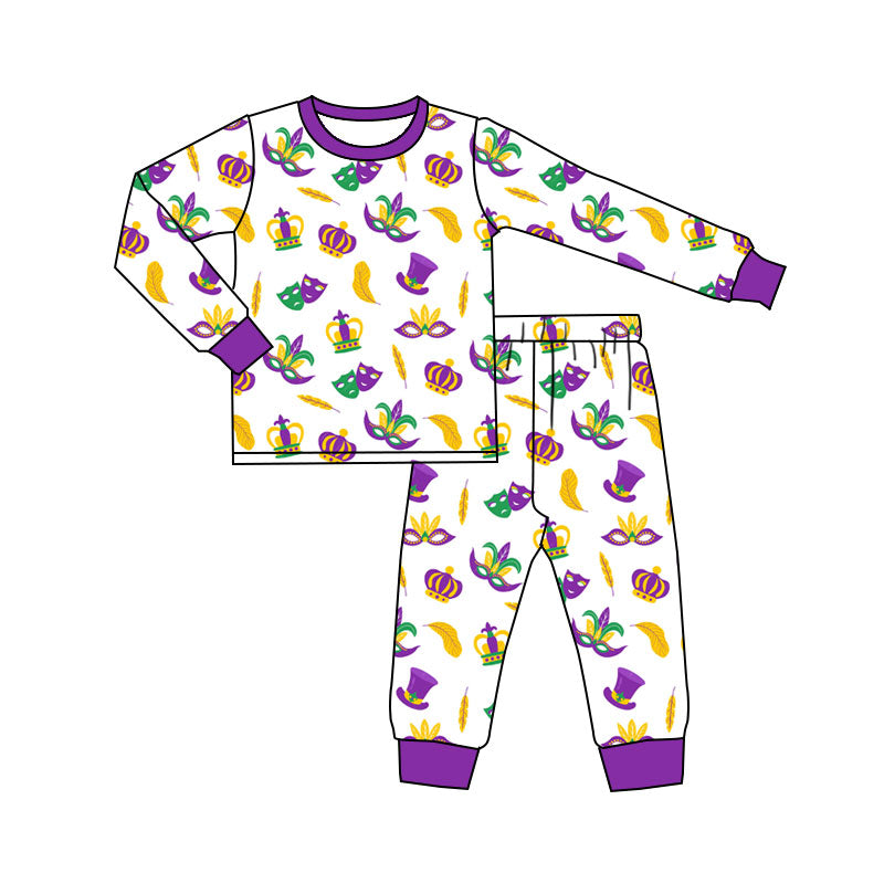 pre order mardi gras boy pajamas