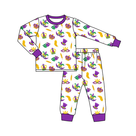 pre order mardi gras boy pajamas