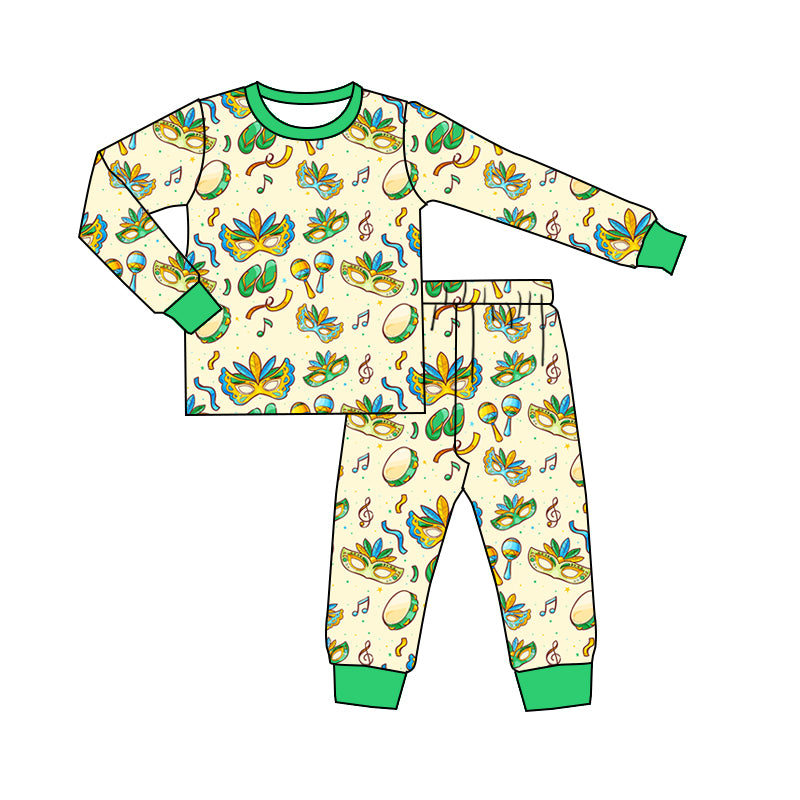 pre order mardi gras boy pajamas