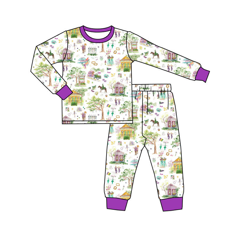 pre order mardi gras kids pajamas
