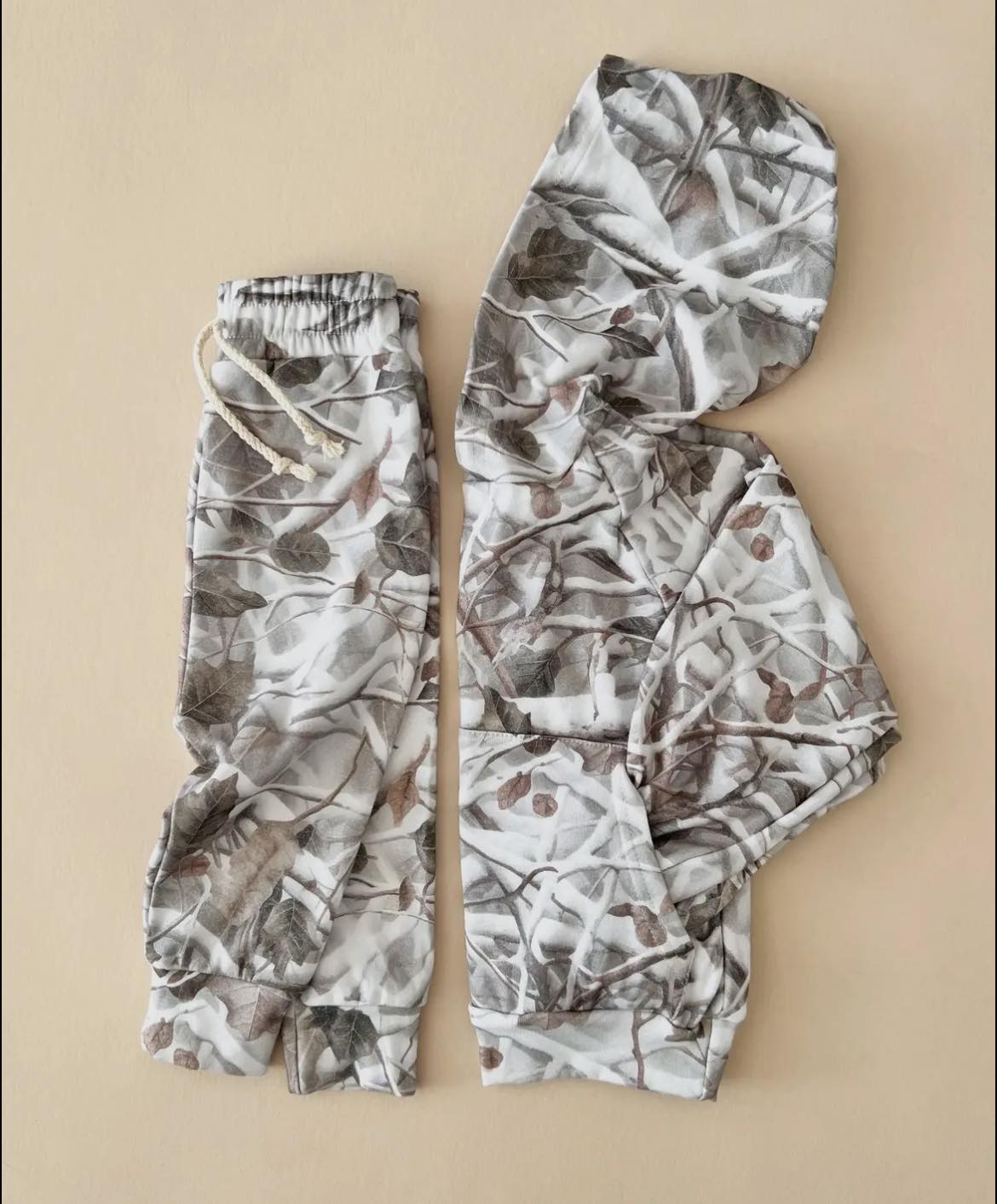 pre order camo hoodie pants set