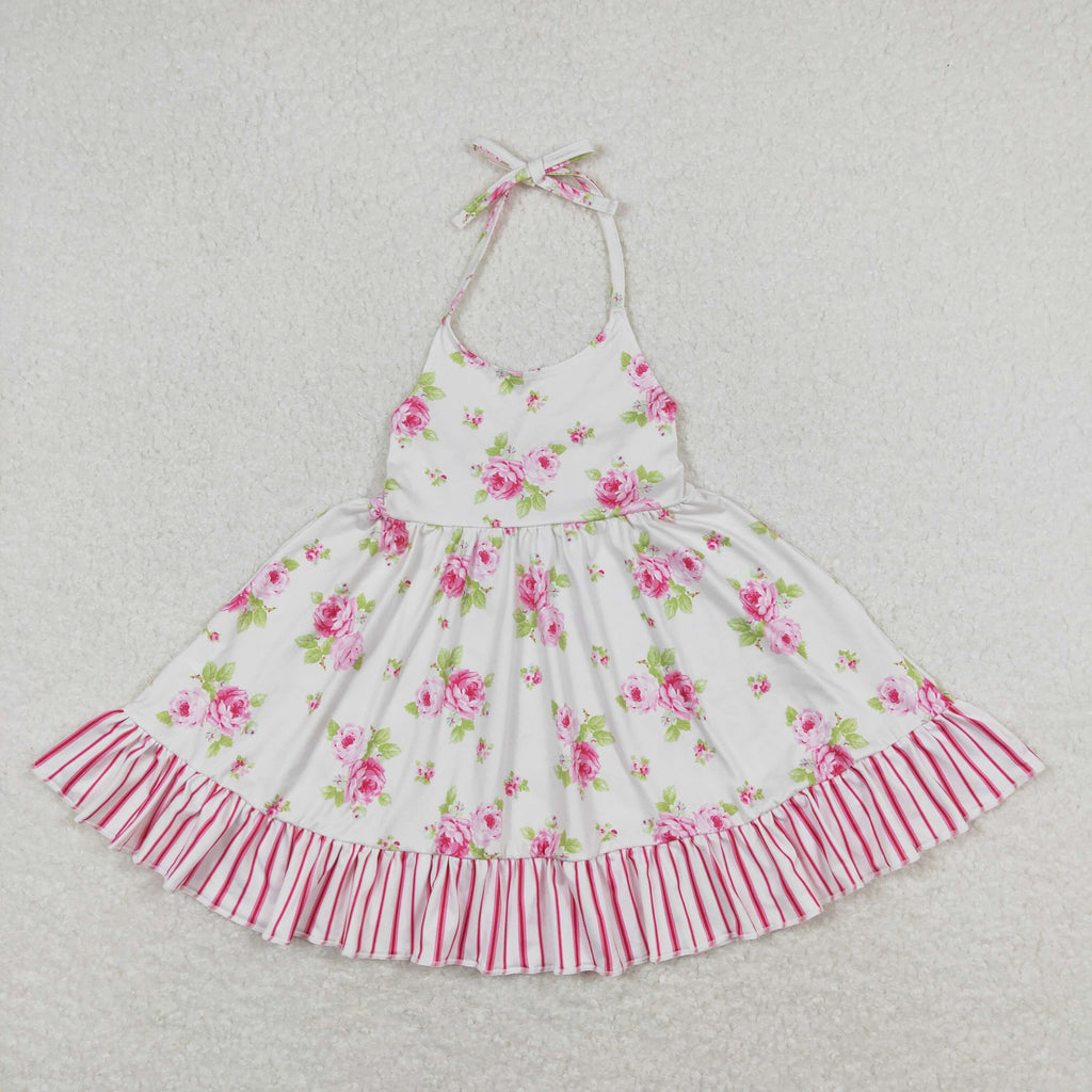 wholesale kids clothing girls daisy flower halt twirl dress