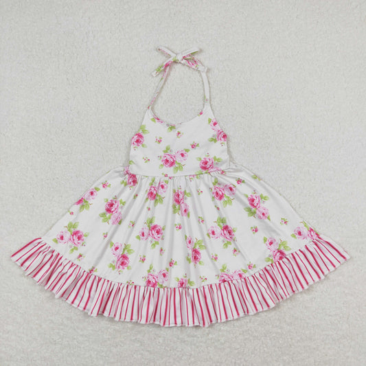 wholesale kids clothing girls daisy flower halt twirl dress