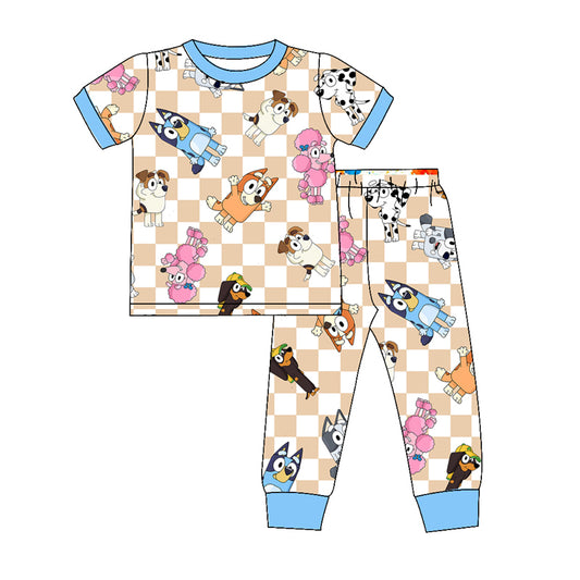 pre order  cartoon dog boy pajama set kids clothing wholesale