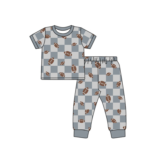 pre order  short sleeve boy football pajama