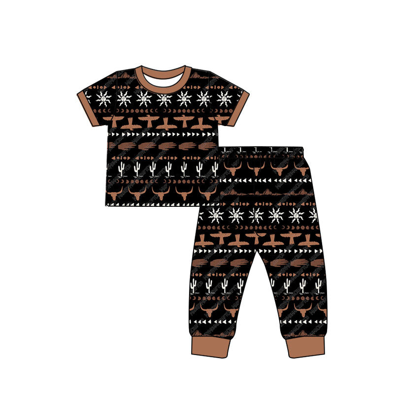 pre order  western cowboy short sleeve pajama