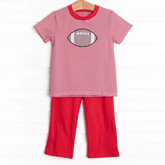 pre order  baby boy football outfit red clothes