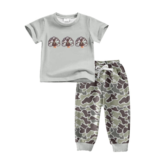 pre order toddler boy camo turkey jogger set