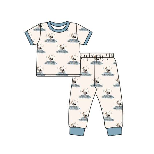 pre order baby boy short sleeve duck pajama set