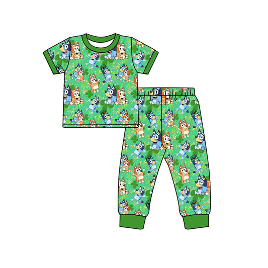 pre order baby boy St patrick blu*y pajama set