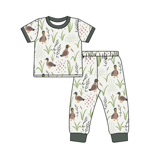 pre order baby boy duck print pajama set