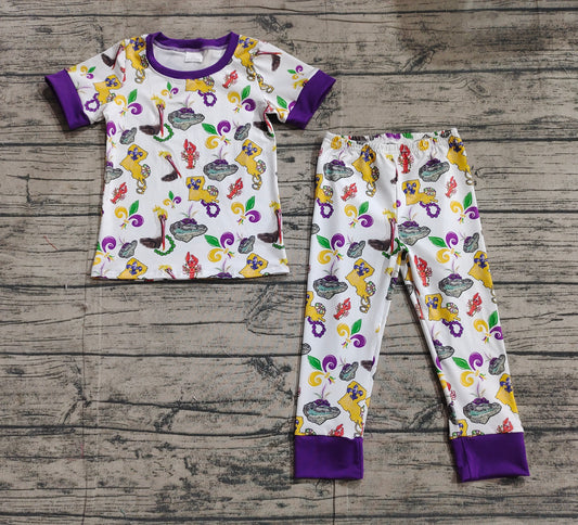 pre order Mardi Gras kids pajamas