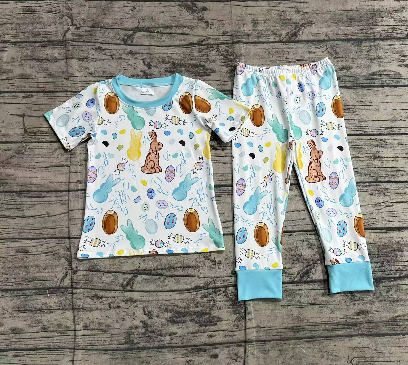 pre order Boy Easter Pajamas Clothes Set