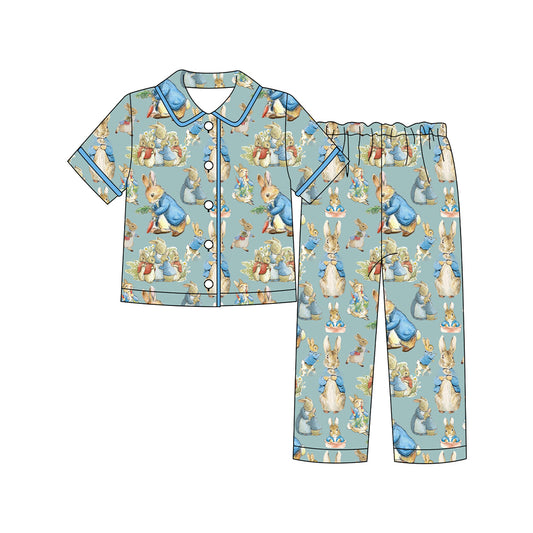 Pre order peter rabbit boy button down pajama set