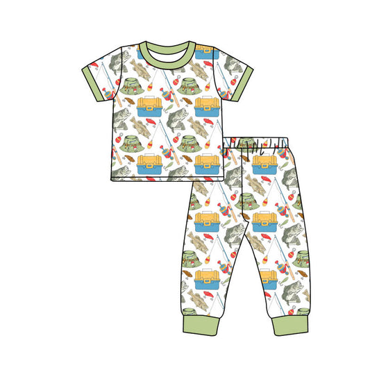 pre order go fishing boy pajama set