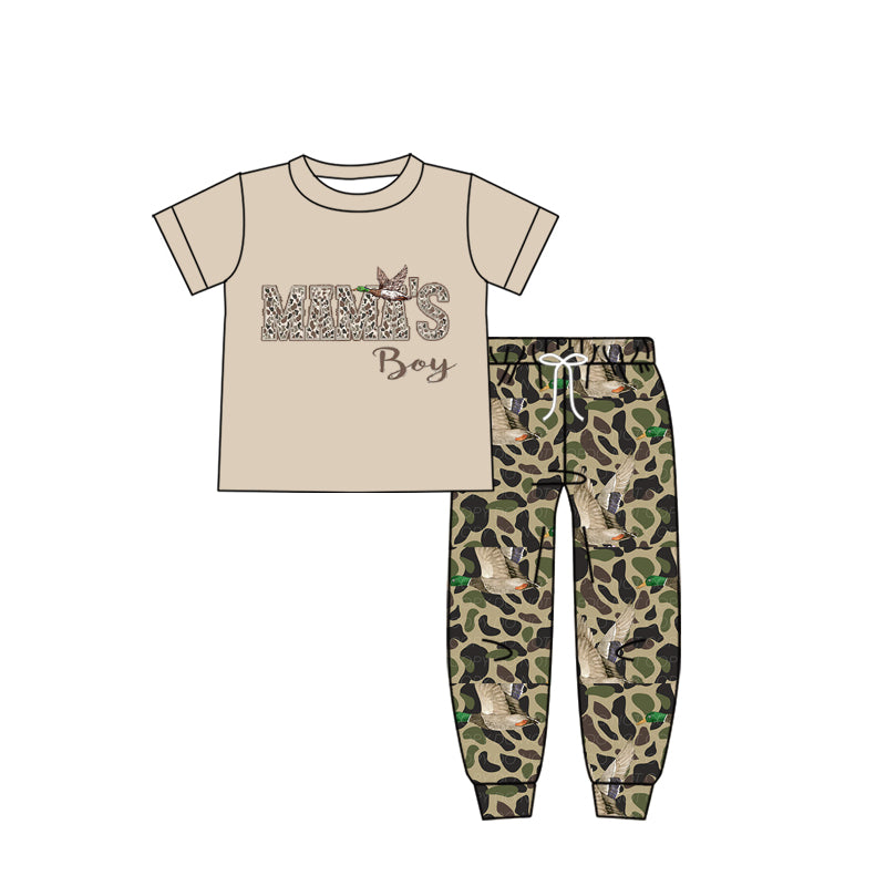 pre order mama's boy boy pants set