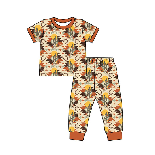 pre order aztec cowboy boy pajama set