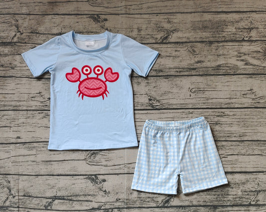 pre order crab shorts outfit boy summer clothes