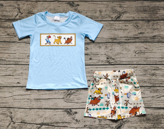 pre order  baby boy clothing park animal friends shorts set