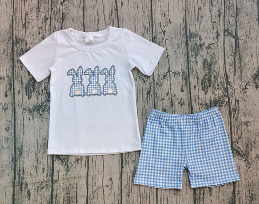 pre order easter bunny baby boy shorts set (do embroidery)