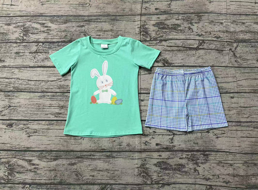 pre order rabbit boy shorts set kids easter clothes (do embroidery)