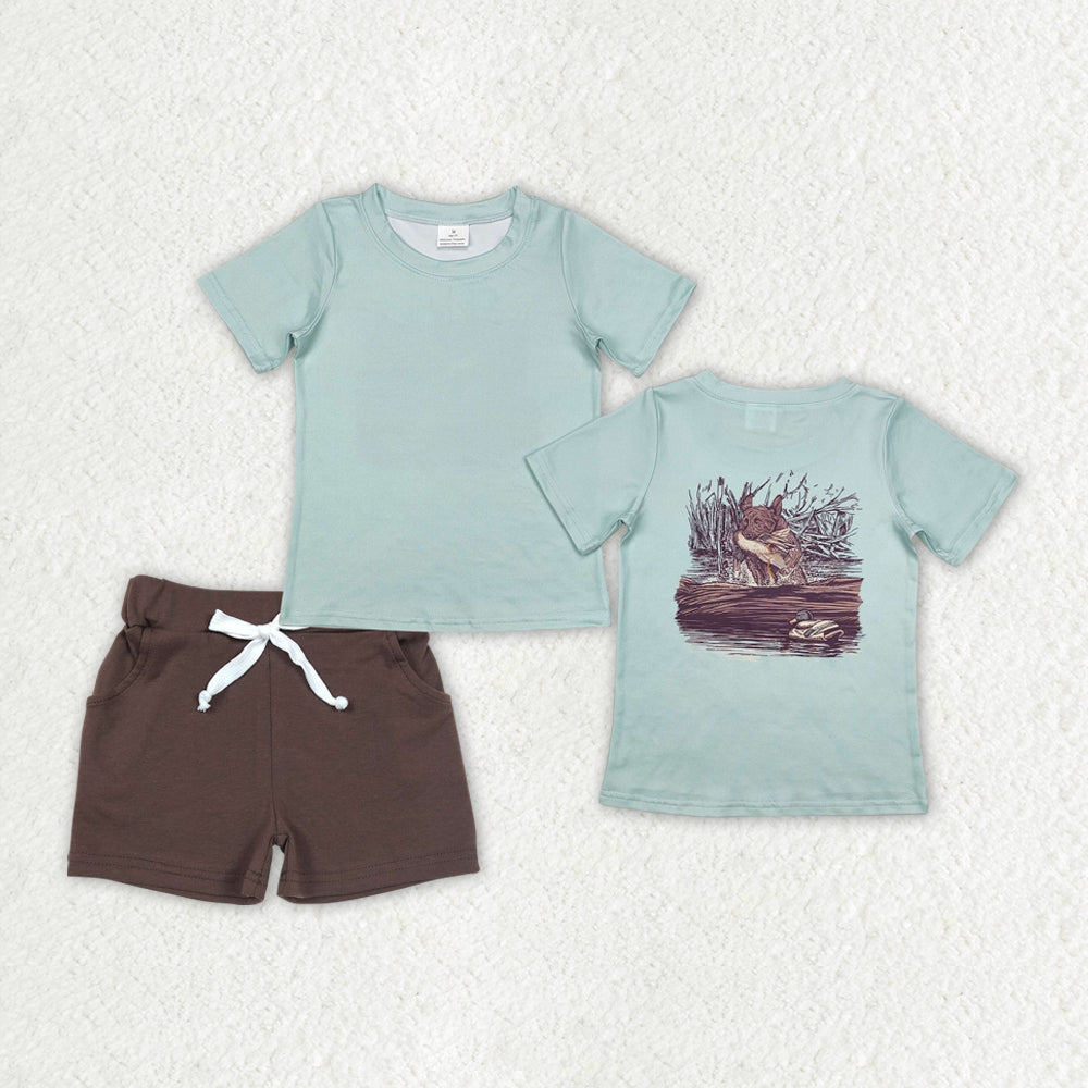 hunter shorts set boy clothes