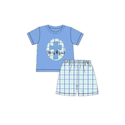 pre order he is risen boy shorts set