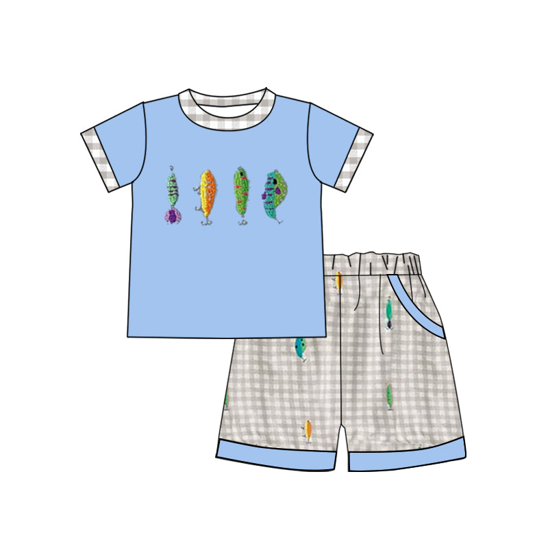 pre order fish hook shorts set