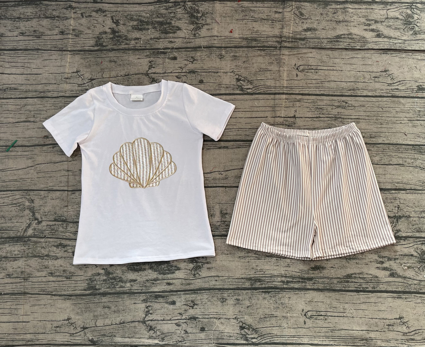 pre order shell shorts set (do embroidery)